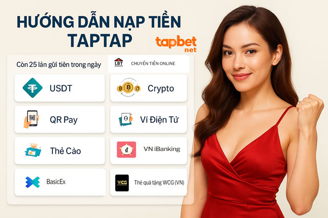 9 hình thức nạp tiền TAPTAP cần nắm